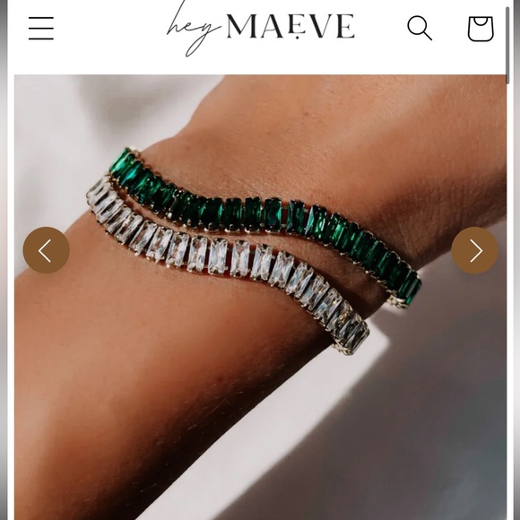 HEYMAEVE 18K GOLD TENNIS BRACELET - Picture 4 of 4